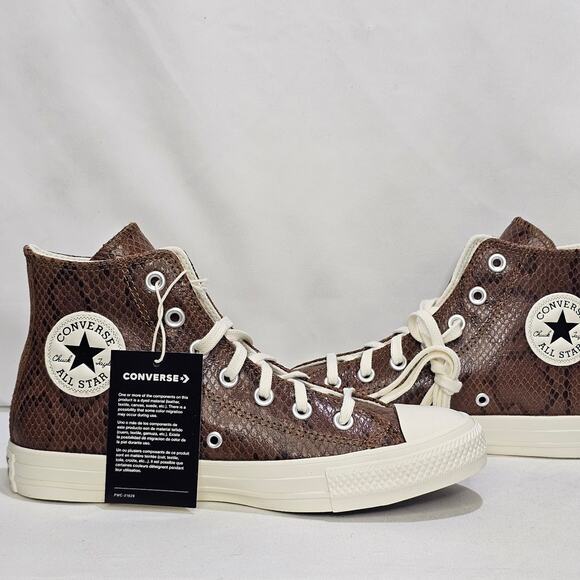 Converse Women's CTAS Snakeskin Print Hi Tops Size 7.5 A13393C NWT - Picture 3 of 8